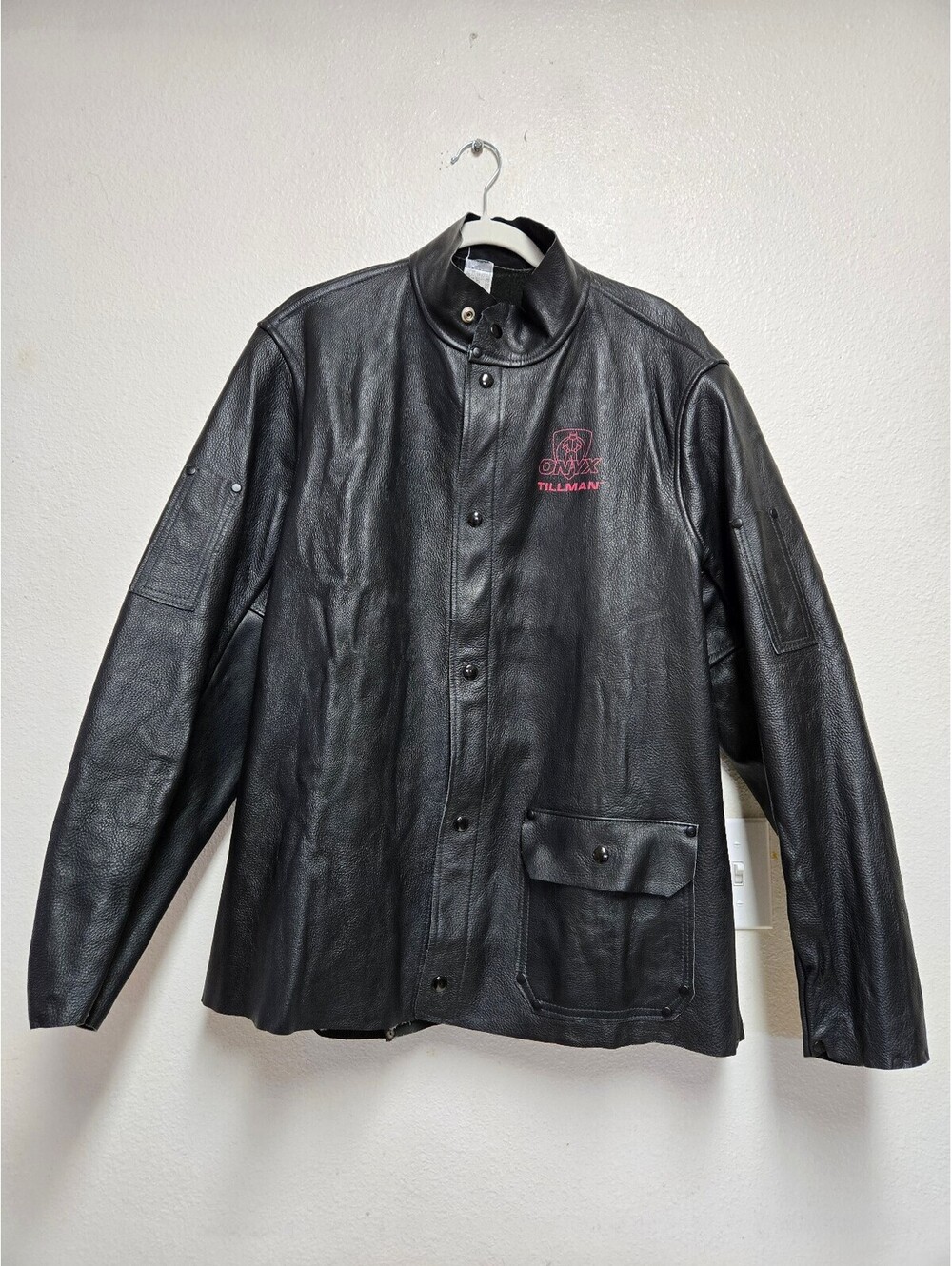 Tillman 3930 Black Onyx Heavy Duty Top Grain Cowhide Welding Jacket Mens Large